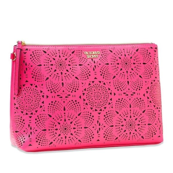 Victoria’s Secret Pink Laser Cut Cosmetic Clutch - Picture 4 of 6